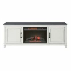 Del Mar White and Gray 70" TV Stand with Electric Fireplace - Martin Svensson Home 13 Del Mar White and Gray 70" TV Stand with Electric Fireplace - Martin Svensson Home -Cheap TV Stands Store unnamed file 1000