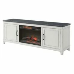 Del Mar White and Gray 70" TV Stand with Electric Fireplace - Martin Svensson Home 16 Del Mar White and Gray 70" TV Stand with Electric Fireplace - Martin Svensson Home -Cheap TV Stands Store unnamed file 1003