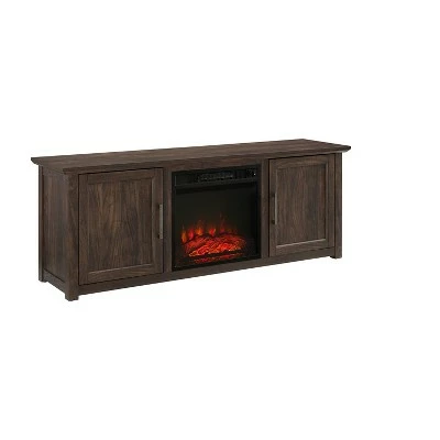 Camden Low Profile Fireplace and TV Stand for TVs up to 60" - Crosley Frosted Oak 18 Camden Low Profile Fireplace and TV Stand for TVs up to 60" - Crosley Frosted Oak - Image 16