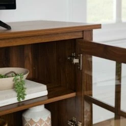 Tasi Transitional Farmhouse Glass Window Pane Door with Electric Fireplace TV Stand for TVs up to 80" - Saracina Home Dark Walnut 24 Tasi Transitional Farmhouse Glass Window Pane Door with Electric Fireplace TV Stand for TVs up to 80" - Saracina Home Dark Walnut -Cheap TV Stands Store unnamed file 1039