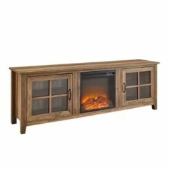 Tasi Transitional Farmhouse Glass Window Pane Door with Electric Fireplace TV Stand for TVs up to 80" - Saracina Home Dark Walnut 34 Tasi Transitional Farmhouse Glass Window Pane Door with Electric Fireplace TV Stand for TVs up to 80" - Saracina Home Dark Walnut -Cheap TV Stands Store unnamed file 1049