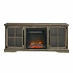 Avalene Rustic Farmhouse 2 Door Window Pane with Electric Fireplace TV Stand for TVs up to 65" - Saracina Home Rustic Oak 13 Avalene Rustic Farmhouse 2 Door Window Pane with Electric Fireplace TV Stand for TVs up to 65" - Saracina Home Rustic Oak -Cheap TV Stands Store unnamed file 1063