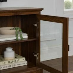 Tiered Double Door Electric Fireplace TV Stand for TVs up to 30" - Saracina Home Dark Walnut 20 Tiered Double Door Electric Fireplace TV Stand for TVs up to 30" - Saracina Home Dark Walnut -Cheap TV Stands Store unnamed file 1072