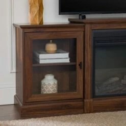 Tiered Double Door Electric Fireplace TV Stand for TVs up to 30" - Saracina Home Dark Walnut 25 Tiered Double Door Electric Fireplace TV Stand for TVs up to 30" - Saracina Home Dark Walnut -Cheap TV Stands Store unnamed file 1077