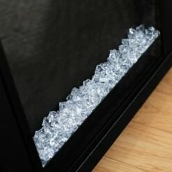 4 Cubby Modern Electric Fireplace with Metal Legs TV Stand for TVs up to 65" - Saracina Home Black -Cheap TV Stands Store unnamed file 1090