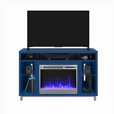 Yorkshire Fireplace TV Stand for TVs Up To 48" - Room & Joy Graphite Gray 5 Yorkshire Fireplace TV Stand for TVs Up To 48" - Room & Joy Graphite Gray - Image 3