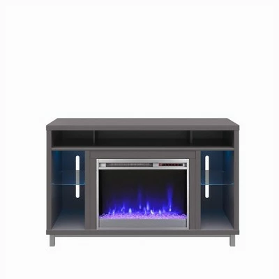 Yorkshire Fireplace TV Stand for TVs Up To 48" - Room & Joy Graphite Gray 12 Yorkshire Fireplace TV Stand for TVs Up To 48" - Room & Joy Graphite Gray - Image 10