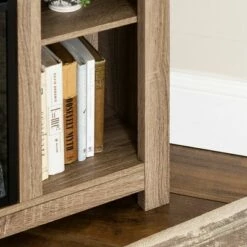 Wood Open Shelf Corner Highboy Electric Fireplace TV Stand for TVs up to 50" - Saracina Home Black 21 Wood Open Shelf Corner Highboy Electric Fireplace TV Stand for TVs up to 50" - Saracina Home Black -Cheap TV Stands Store unnamed file 1156