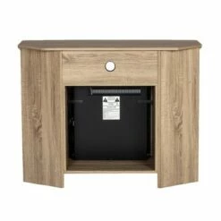 Wood Open Shelf Corner Highboy Electric Fireplace TV Stand for TVs up to 50" - Saracina Home Black 22 Wood Open Shelf Corner Highboy Electric Fireplace TV Stand for TVs up to 50" - Saracina Home Black -Cheap TV Stands Store unnamed file 1157