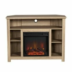 Wood Open Shelf Corner Highboy Electric Fireplace TV Stand for TVs up to 50" - Saracina Home Black 23 Wood Open Shelf Corner Highboy Electric Fireplace TV Stand for TVs up to 50" - Saracina Home Black -Cheap TV Stands Store unnamed file 1158