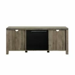 Clarabelle Rustic Farmhouse Electric Fireplace TV Stand for TVs up to 65" - Saracina Home Stone Gray -Cheap TV Stands Store unnamed file 1196