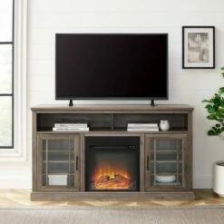 Gertie Transitional Highboy Glass Window Pane Door with Electric Fireplace TV Stand for TVs up to 65" - Saracina Home Gray Wash 13 Gertie Transitional Highboy Glass Window Pane Door with Electric Fireplace TV Stand for TVs up to 65" - Saracina Home Gray Wash -Cheap TV Stands Store unnamed file 1204