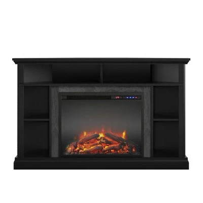 50" Irving Electric Corner Fireplace TV Stand - Room & Joy Black 7 50" Irving Electric Corner Fireplace TV Stand - Room & Joy Black - Image 5