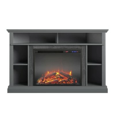 50" Irving Electric Corner Fireplace TV Stand - Room & Joy Black 8 50" Irving Electric Corner Fireplace TV Stand - Room & Joy Black - Image 6