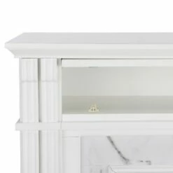 Highpoint Faux Cararra Marble Electric Media Fireplace White - Aiden Lane -Cheap TV Stands Store unnamed file 1282