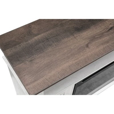 48" TV Stand for TVs up to 55" with Electric Fireplace White - Home Essentials 8 48" TV Stand for TVs up to 55" with Electric Fireplace White - Home Essentials - Image 6