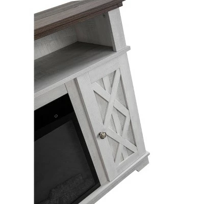 48" TV Stand for TVs up to 55" with Electric Fireplace White - Home Essentials 9 48" TV Stand for TVs up to 55" with Electric Fireplace White - Home Essentials - Image 7