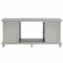 Tappington Mirrored Smart Fireplace Media Console Silver - Aiden Lane -Cheap TV Stands Store unnamed file 1331