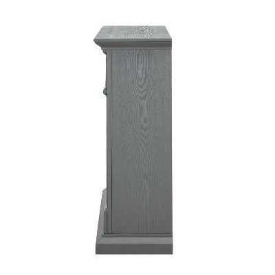 Salski Electric Media Fireplace Gray/Weathered Stone - Aiden Lane 7 Salski Electric Media Fireplace Gray/Weathered Stone - Aiden Lane - Image 5