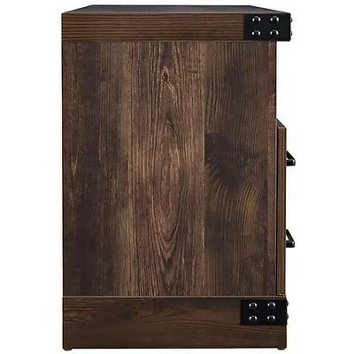 HearthPro Perry Electric Fireplace TV Stand in Rustic Brown - SP6543-OF 4 HearthPro Perry Electric Fireplace TV Stand in Rustic Brown - SP6543-OF - Image 2