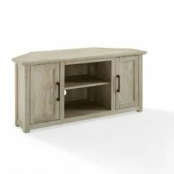 Camden Corner TV Stand for TVs up to 50" - Crosley Frosted Oak