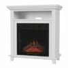 Hastings Home Electric Fireplace TV Stand With Faux Logs and LED Flames - White -Cheap TV Stands Store unnamed file 1380
