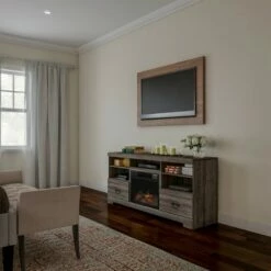 Hastings Home 1500W Electric Fireplace TV Console Stand With Remote Control - Fits TVs Up To 65" -Cheap TV Stands Store unnamed file 1396