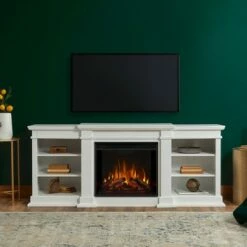 Real Flame Fresno TV/media Stand Fireplace White -Cheap TV Stands Store unnamed file 1405