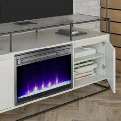 Room & Joy Creswell Modern TV Stand & Console with Electric Fireplace For TVs Up To 65" Plaster - Room & Joy -Cheap TV Stands Store unnamed file 1434