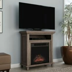Hastings Home 29" Electric Fireplace TV Stand With Shelves and LED Flames -Cheap TV Stands Store unnamed file 1462