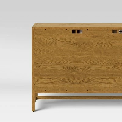 Warwick 3 Door Accent TV Stand for TVs up to 59" - Threshold™ White 4 Warwick 3 Door Accent TV Stand for TVs up to 59" - Threshold™ White - Image 3