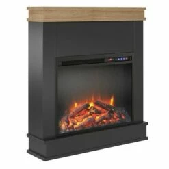 Room & Joy Mendon Fireplace Mantel Black/Natural Mantel - Room & Joy -Cheap TV Stands Store unnamed file 1701