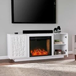 Flonsland Alexa Smart Fireplace with Media Storage White - Aiden Lane -Cheap TV Stands Store unnamed file 1739