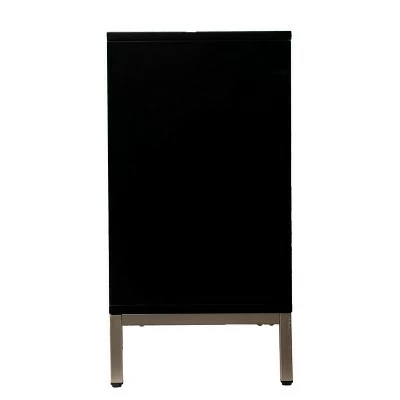 Yupayne Electric Fireplace Console with Media Storage Black - Aiden Lane 6 Yupayne Electric Fireplace Console with Media Storage Black - Aiden Lane - Image 4