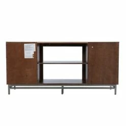 Retim Color Changing Fireplace with Media Storage Brown/Silver - Aiden Lane -Cheap TV Stands Store unnamed file 1878