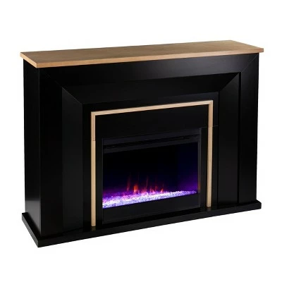 Skens Color Changing Fireplace Black/Natural - Aiden Lane 5 Skens Color Changing Fireplace Black/Natural - Aiden Lane - Image 3