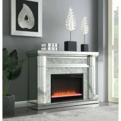 Lorelei Fireplace Silver - Picket House Furnishings