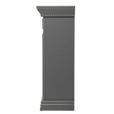 Brothye Alexa Smart Fireplace with Faux Stone Gray - Aiden Lane 7 Brothye Alexa Smart Fireplace with Faux Stone Gray - Aiden Lane - Image 5