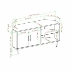 Contemporary Corner TV Stand for TVs up to 55" - Saracina Home Birch -Cheap TV Stands Store unnamed file 209