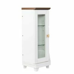 Ruldon Electric Media Fireplace with Storage White/Brown - Aiden Lane -Cheap TV Stands Store unnamed file 2096