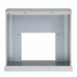 Tynchel Mirrored Faux Marble Touch Panel Fireplace Antique Silver - Aiden Lane -Cheap TV Stands Store unnamed file 2143