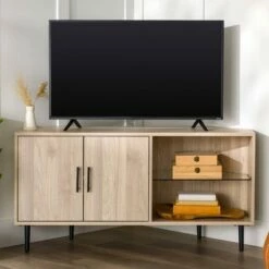 Contemporary Corner TV Stand for TVs up to 55" - Saracina Home Birch -Cheap TV Stands Store unnamed file 219