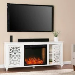 Hallvy Smart Electric Fireplace with Media Storage White - Aiden Lane -Cheap TV Stands Store unnamed file 2239
