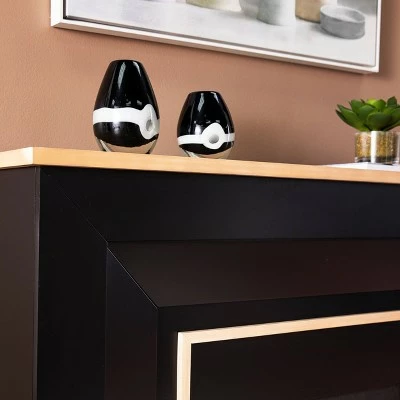 Skens Touch Panel Fireplace Black/Natural - Aiden Lane 3 Skens Touch Panel Fireplace Black/Natural - Aiden Lane