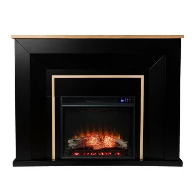 Skens Touch Panel Fireplace Black/Natural - Aiden Lane 4 Skens Touch Panel Fireplace Black/Natural - Aiden Lane - Image 2