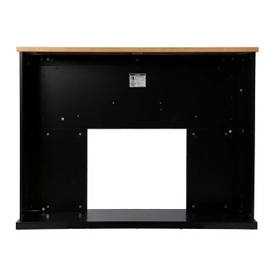 Skens Touch Panel Fireplace Black/Natural - Aiden Lane 7 Skens Touch Panel Fireplace Black/Natural - Aiden Lane - Image 5