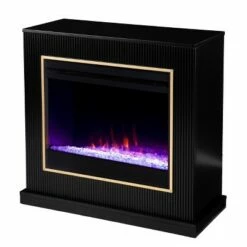 Stallamp Color Changing Electric Fireplace Black/Gold - Aiden Lane -Cheap TV Stands Store unnamed file 2367