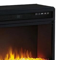 57" Metal Fireplace Inset with 6 Level Temperature Setting Black - Benzara -Cheap TV Stands Store unnamed file 2395