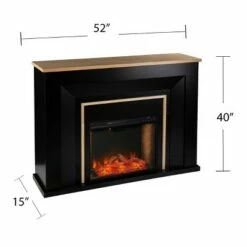 Skens Alexa Smart Fireplace Black/Natural - Aiden Lane -Cheap TV Stands Store unnamed file 2432