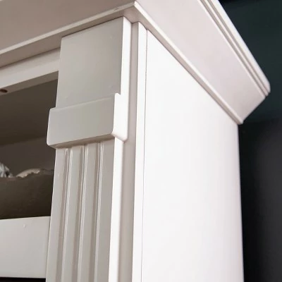 Noaks Widescreen Electric Fireplace with Media Storage Light Gray - Aiden Lane 4 Noaks Widescreen Electric Fireplace with Media Storage Light Gray - Aiden Lane - Image 2